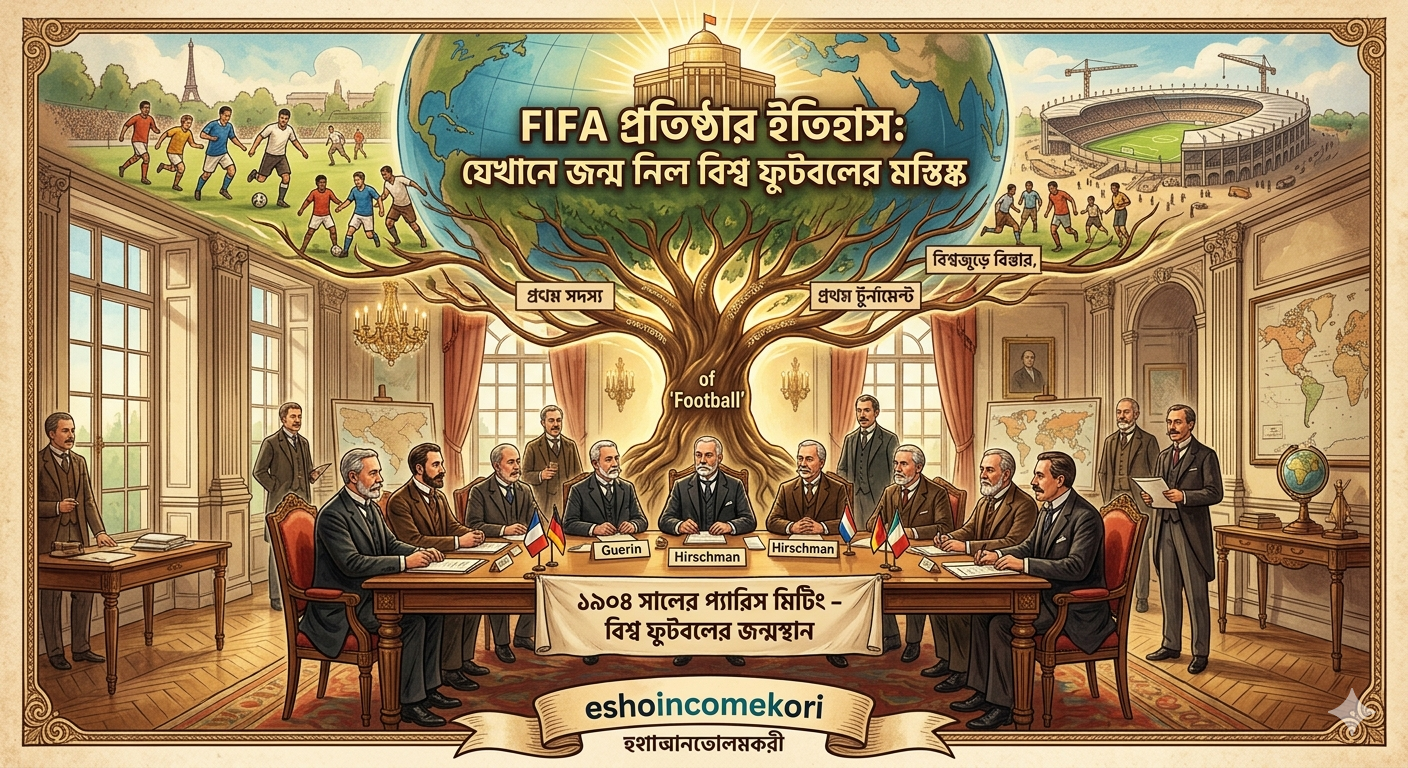 FIFA প্রতিষ্ঠার ইতিহাস: ১৯০৪ সালের প্যারিস মিটিং – যেখানে জন্ম নিল বিশ্ব ফুটবলের মস্তিষ্ক