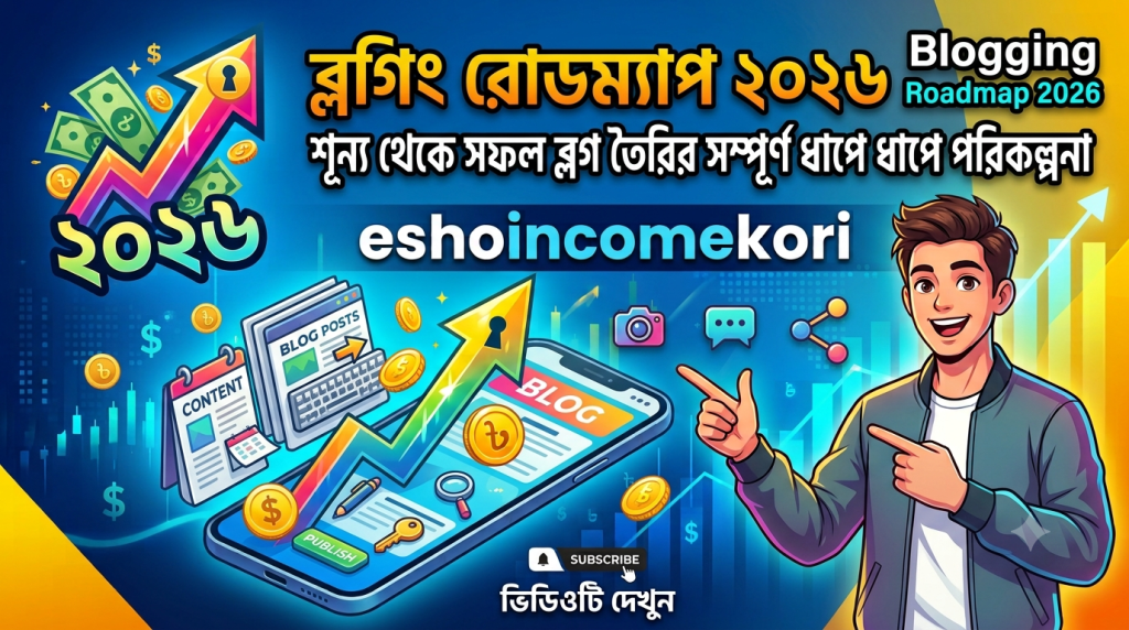Blogging Roadmap 2026 – Complete Step by Step Plan to Build a Successful Blog from Zero ব্লগিং রোডম্যাপ ২০২৬ – শূন্য থেকে সফল ব্লগ তৈরির সম্পূর্ণ ধাপে ধাপে পরিকল্পনা