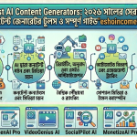 Best AI Content Generators: ২০২৬ সালের সেরা AI কনটেন্ট জেনারেটর টুলস ও সম্পূর্ণ গাইড