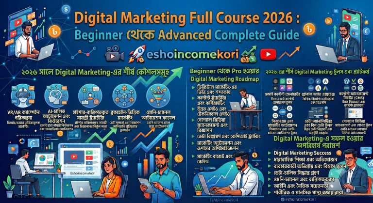 Digital Marketing Full Course 2026 : Beginner থেকে Advanced Complete Guide