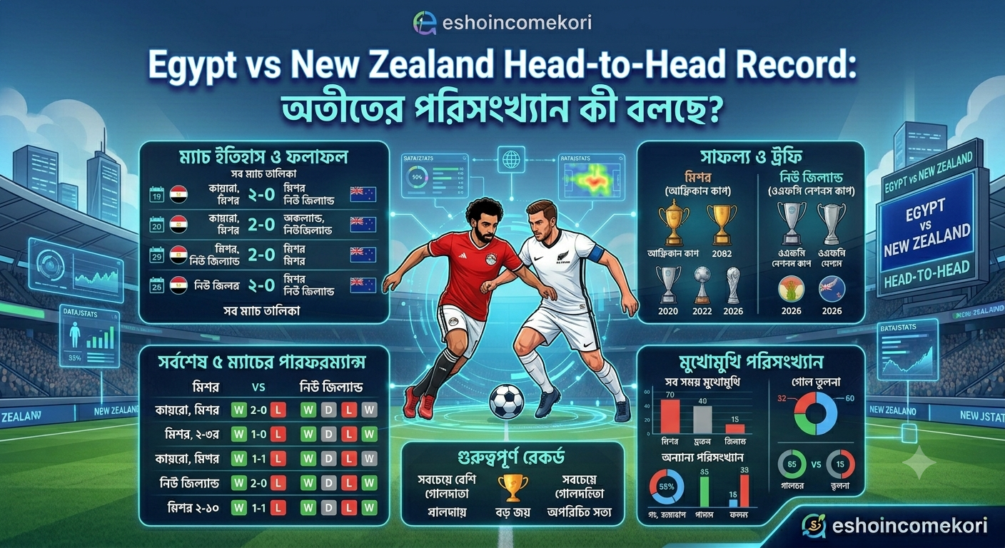 Egypt vs New Zealand Head-to-Head Record: অতীতের পরিসংখ্যান কী বলছে?