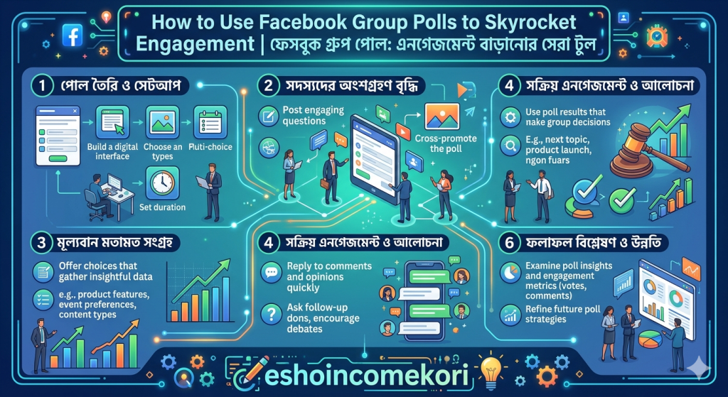 How to Use Facebook Group Polls to Skyrocket Engagement ফেসবুক গ্রুপ পোল: এনগেজমেন্ট বাড়ানোর সেরা টুল