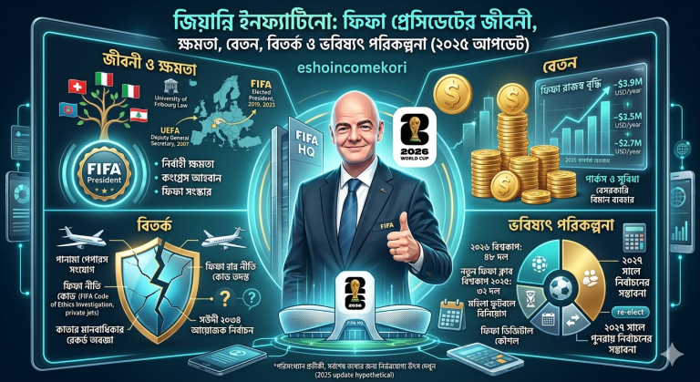 জিয়ান্নি ইনফ্যান্টিনো: ফিফা প্রেসিডেন্টের জীবনী, ক্ষমতা, বেতন, বিতর্ক ও ভবিষ্যৎ পরিকল্পনা (২০২৫ আপডেট)