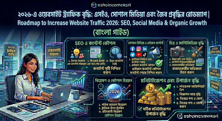 How to Increase Website Traffic 2026: Proven SEO, Social Media & Organic Growth Strategy (Bangla Guide)