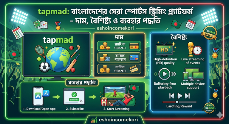 tapmad: বাংলাদেশের সেরা স্পোর্টস স্ট্রিমিং প্ল্যাটফর্ম – দাম, বৈশিষ্ট্য ও ব্যবহার পদ্ধতি
