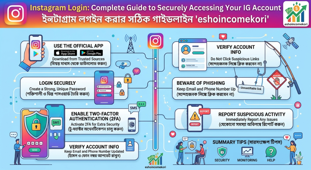 Instagram Login: Complete Guide to Securely Accessing Your IG Account ইন্সটাগ্রাম লগইন করার সঠিক গাইডলাইন