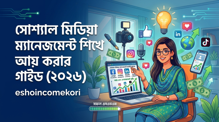 সোশ্যাল মিডিয়া ম্যানেজমেন্ট শিখে আয় করার সম্পূর্ণ গাইড (২০২৬)