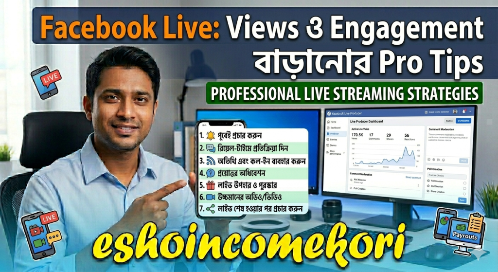Facebook Live: Views ও Engagement বাড়ানোর Pro Tips