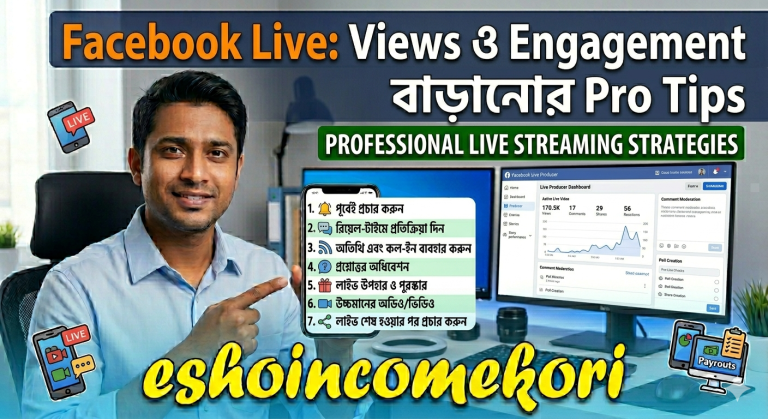 Facebook Live: Views ও Engagement বাড়ানোর Pro Tips
