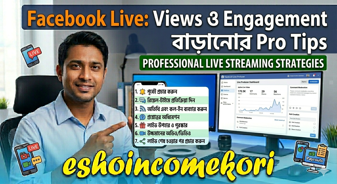 Facebook Live: Views ও Engagement বাড়ানোর Pro Tips