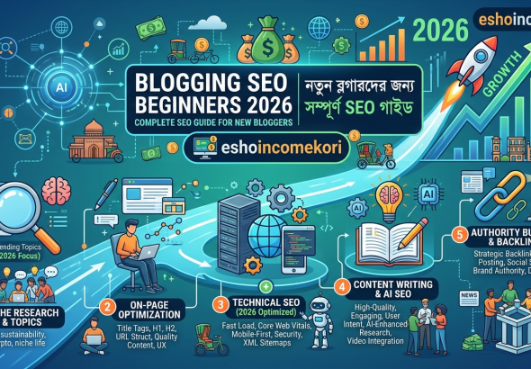 Blogging SEO Guide Beginners 2026: নতুন ব্লগারদের জন্য সম্পূর্ণ SEO গাইড