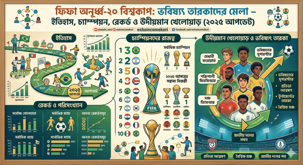 FIFA U-20 বিশ্বকাপ: ভবিষ্যৎ তারকাদের মেলা – ইতিহাস, চ্যাম্পিয়ন, রেকর্ড ও উদীয়মান খেলোয়াড় (২০২৫ আপডেট)