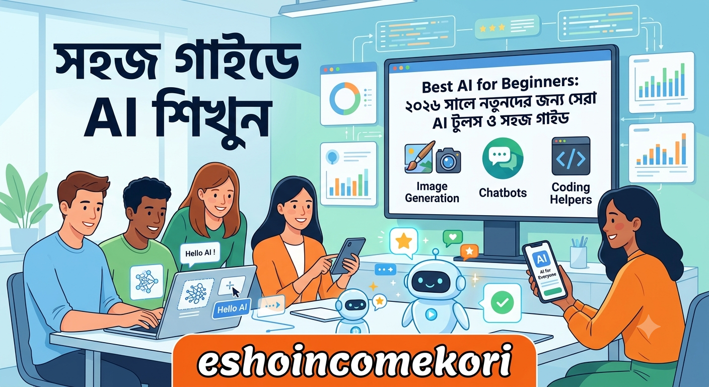 Best AI for Beginners: ২০২৬ সালে নতুনদের জন্য সেরা AI টুলস ও সহজ গাইড