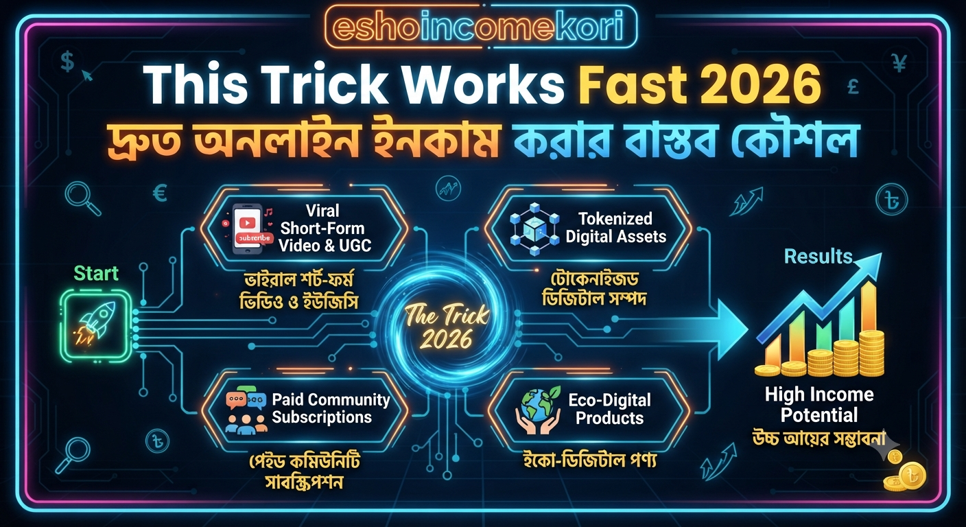 This Trick Works Fast 2026 – দ্রুত অনলাইন ইনকাম করার বাস্তব কৌশল