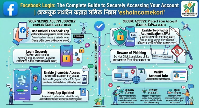 Facebook Login: The Complete Guide to Securely Accessing Your Account ফেসবুক লগইন করার সঠিক নিয়ম