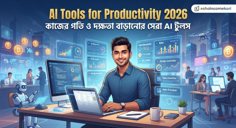 AI Tools for Productivity 2026: কাজের গতি ও দক্ষতা বাড়ানোর সেরা AI টুলস