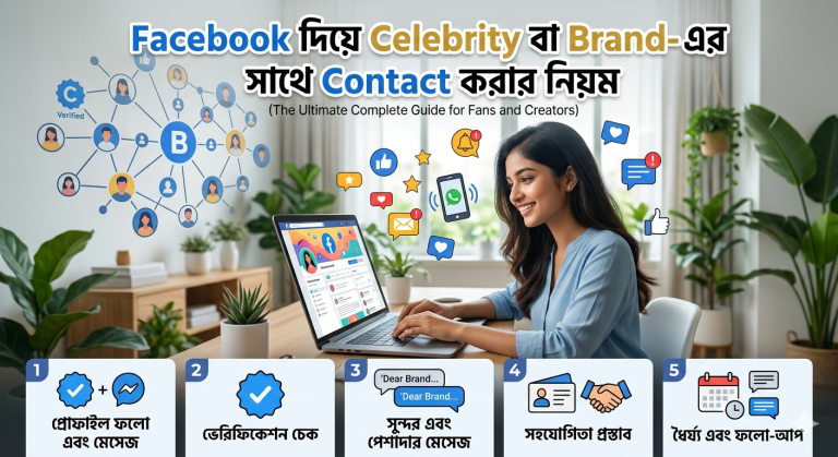 Facebook দিয়ে Celebrity বা Brand-এর সাথে Contact করার নিয়ম