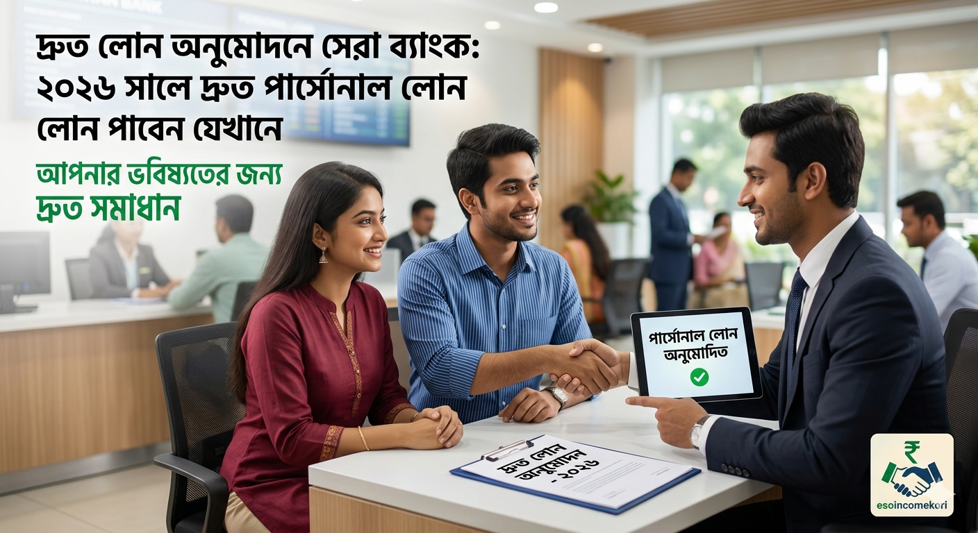 দ্রুত লোন অনুমোদনে সেরা ব্যাংক: ২০২৬ সালে দ্রুত পার্সোনাল লোন পাবেন যেখানে | Best Banks for Quick Loan Approval