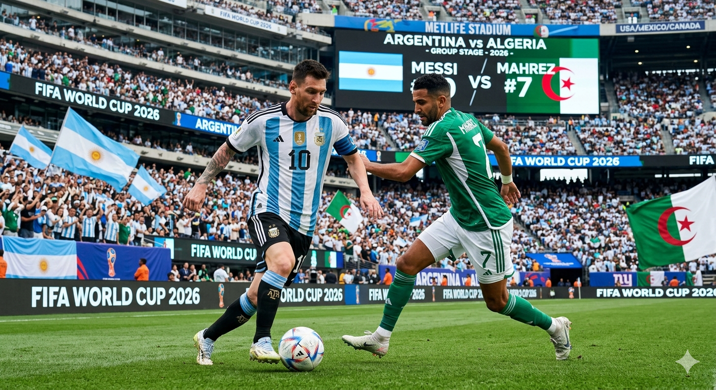  Argentina vs Algeria 2026: বিশ্বকাপের মঞ্চে প্রথমবার মুখোমুখি লিওনেল মেসি ও রিয়াদ মাহরেজের দল