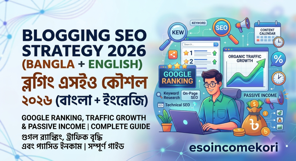 Blogging SEO Strategy 2026 (Bangla + English): Google Ranking, Traffic Growth & Passive Income Complete Guide