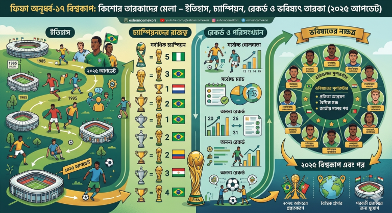 FIFA U-17 বিশ্বকাপ: কিশোর তারকাদের মেলা – ইতিহাস, চ্যাম্পিয়ন, রেকর্ড ও ভবিষ্যৎ তারকা (২০২৫ আপডেট)