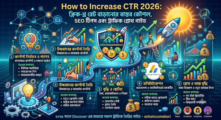 How to Increase CTR 2026: ক্লিক-থ্রু রেট বাড়ানোর বাস্তব কৌশল, SEO টিপস এবং ট্রাফিক গ্রোথ গাইড