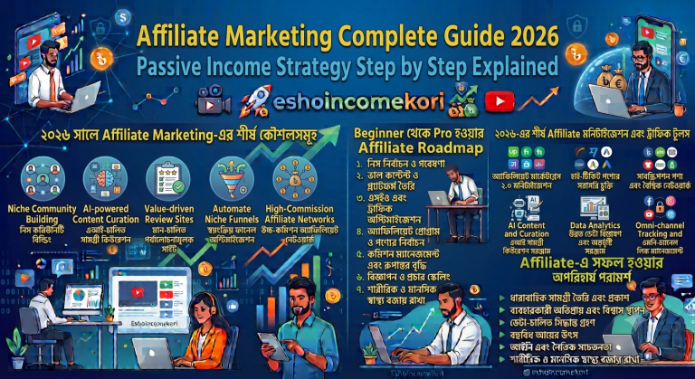 Affiliate Marketing Complete Guide 2026 : Passive Income Strategy Step by Step Explained
