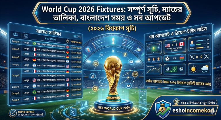 World Cup 2026 Fixtures: সম্পূর্ণ সূচি, ম্যাচের তালিকা, বাংলাদেশ সময় ও সব আপডেট