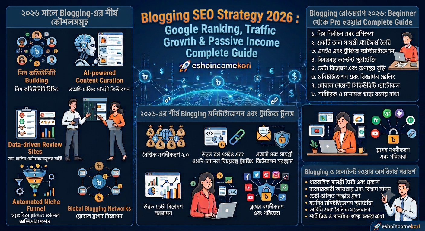 Blogging SEO Strategy 2026 : Google Ranking, Traffic Growth & Passive Income Complete Guide