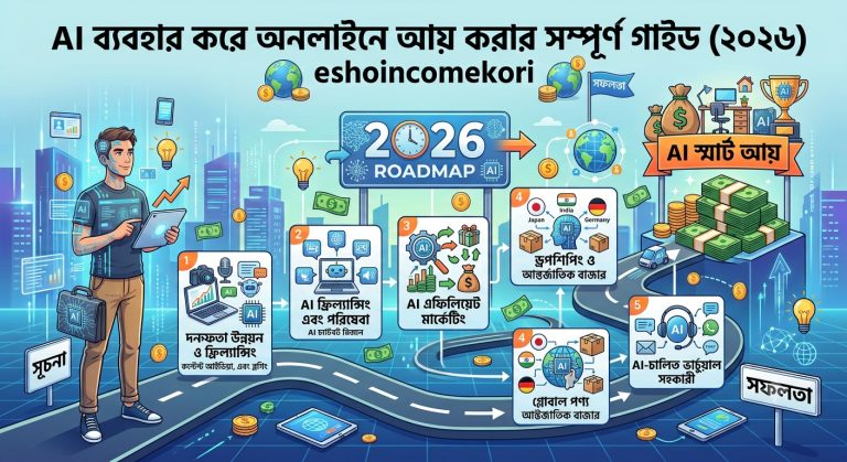 AI ব্যবহার করে অনলাইনে আয় করার সম্পূর্ণ গাইড (২০২৬)