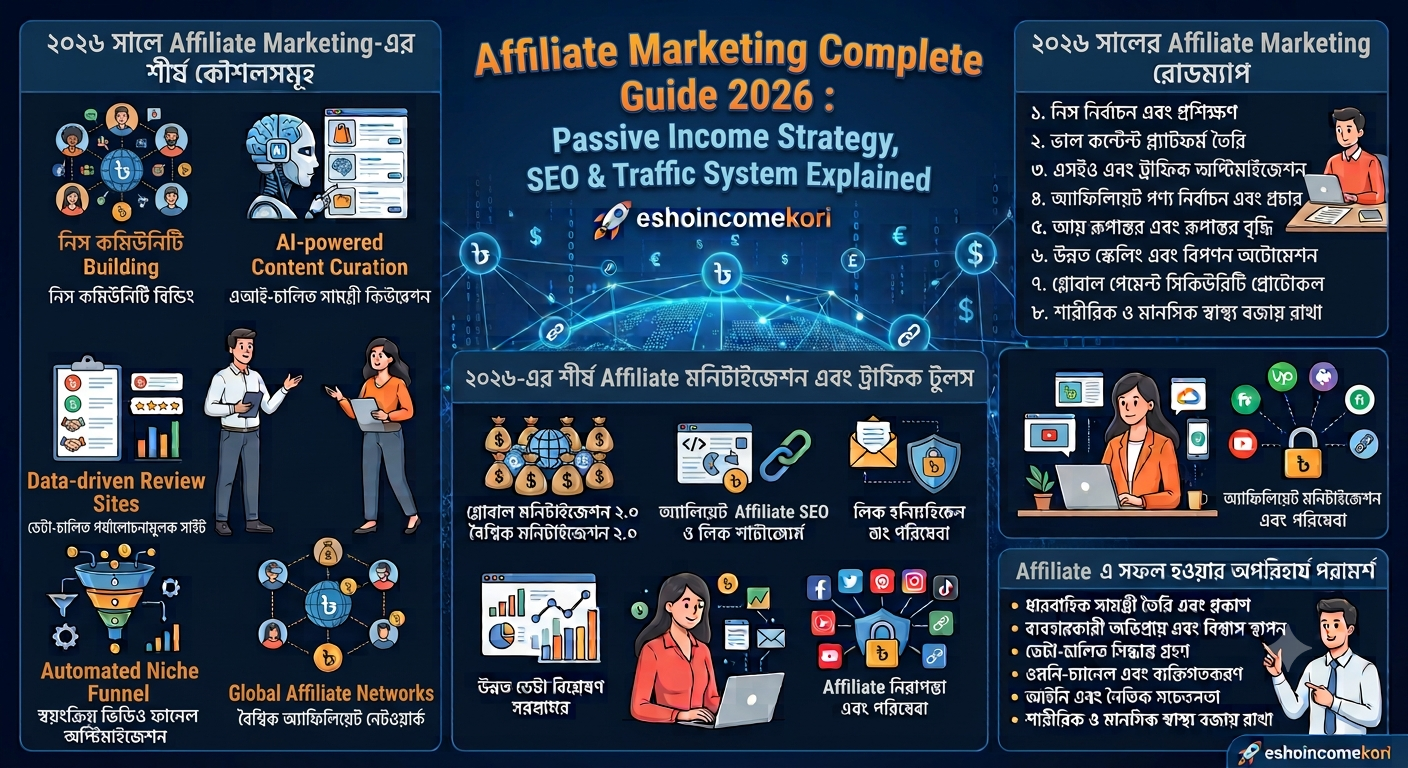 Affiliate Marketing Complete Guide 2026 : Passive Income Strategy, SEO & Traffic System Explained