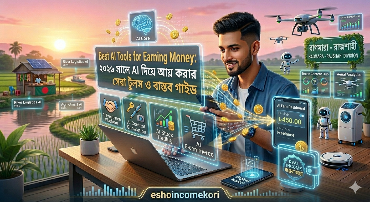 Best AI Tools for Earning Money: ২০২৬ সালে AI দিয়ে আয় করার সেরা টুলস ও বাস্তব গাইড