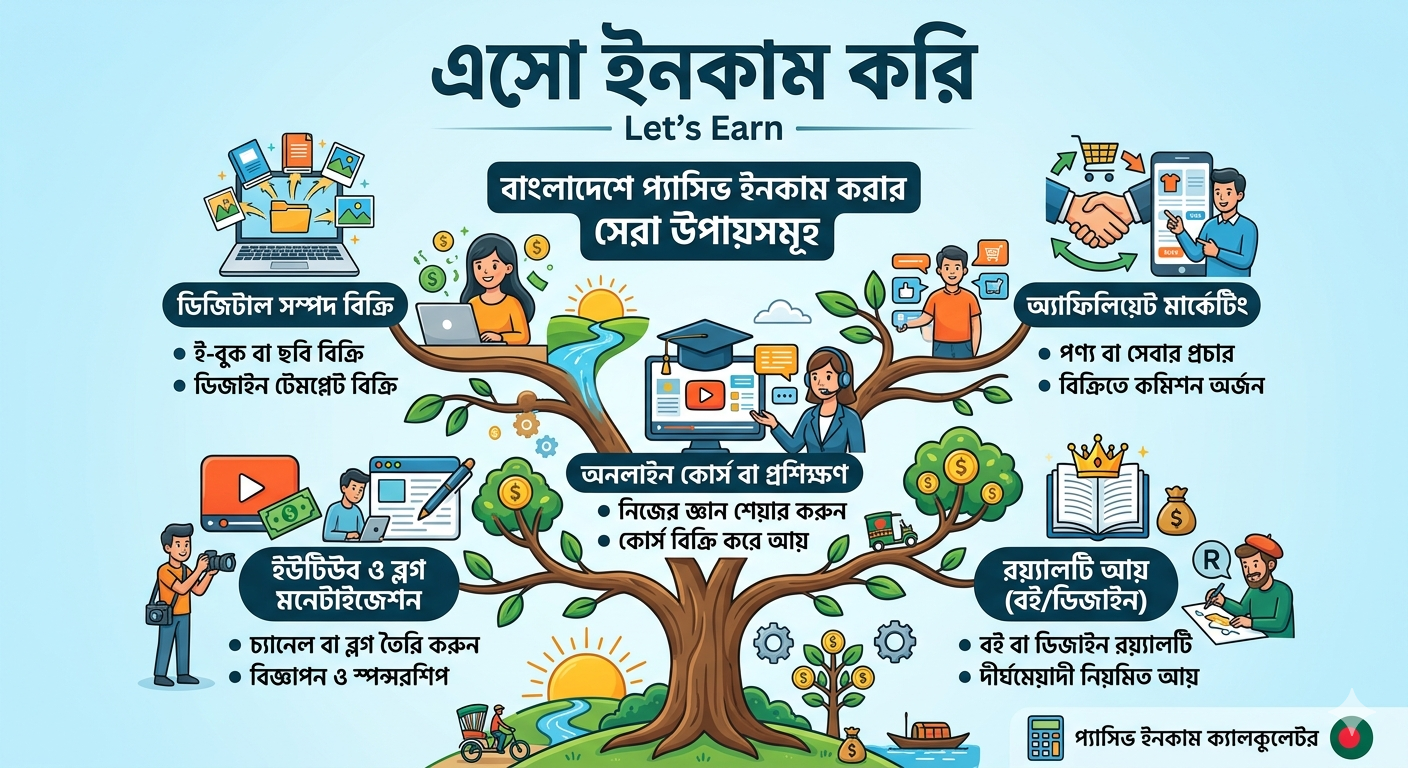 How to earn passive income online in Bangladesh