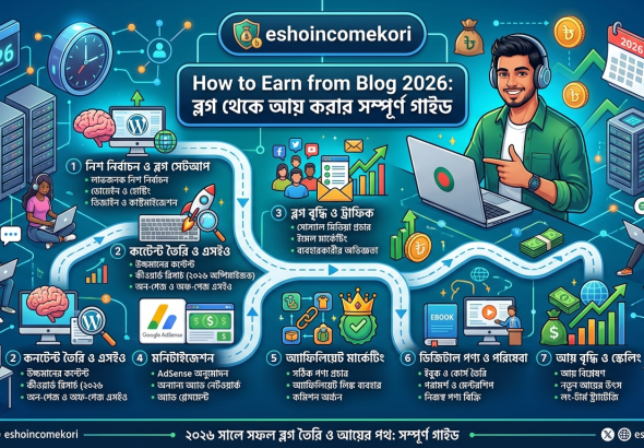 How to Earn from Blog 2026: ব্লগ থেকে আয় করার সম্পূর্ণ গাইড