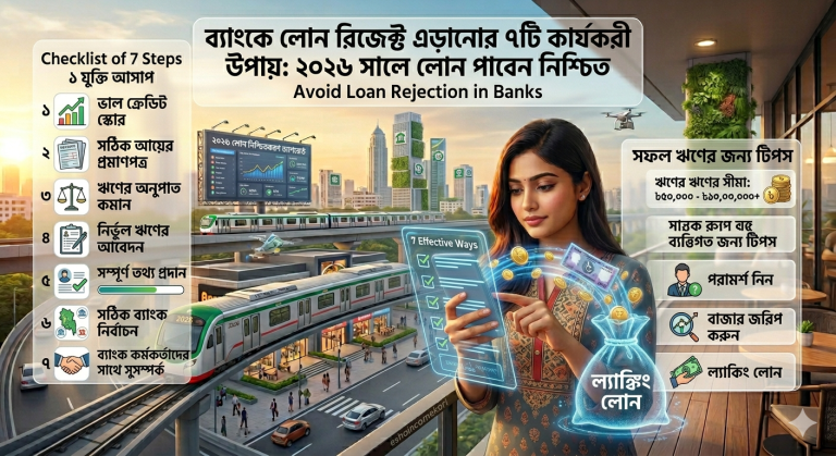 ব্যাংকে লোন রিজেক্ট এড়ানোর ৭টি কার্যকরী উপায়: ২০২৬ সালে লোন পাবেন নিশ্চিত | Avoid Loan Rejection in Banks