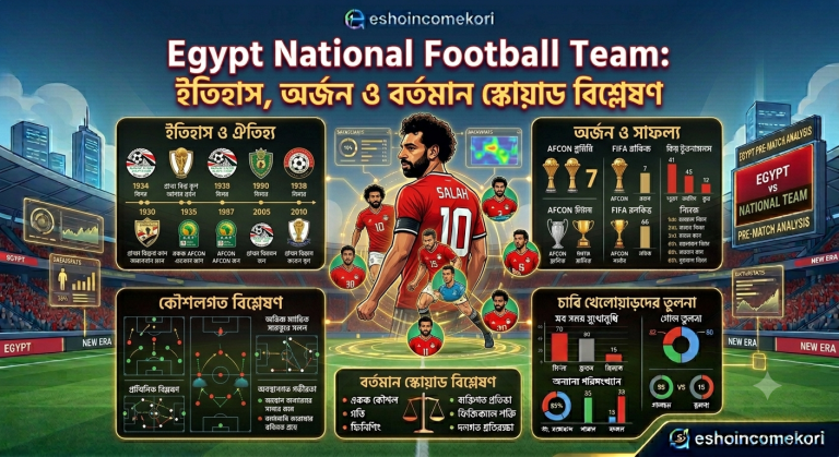 Egypt National Football Team: ইতিহাস, অর্জন ও বর্তমান স্কোয়াড বিশ্লেষণ