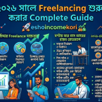 ২০২৬ সালে Freelancing শুরু করার Complete Guide  ঘরে বসে আয় করার বাস্তব রোডম্যাপ