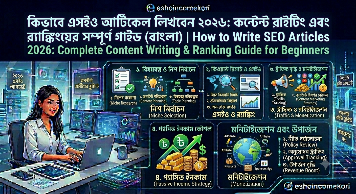 How to Write SEO Articles 2026: Complete Content Writing & Ranking Guide for Beginners (Bangla)