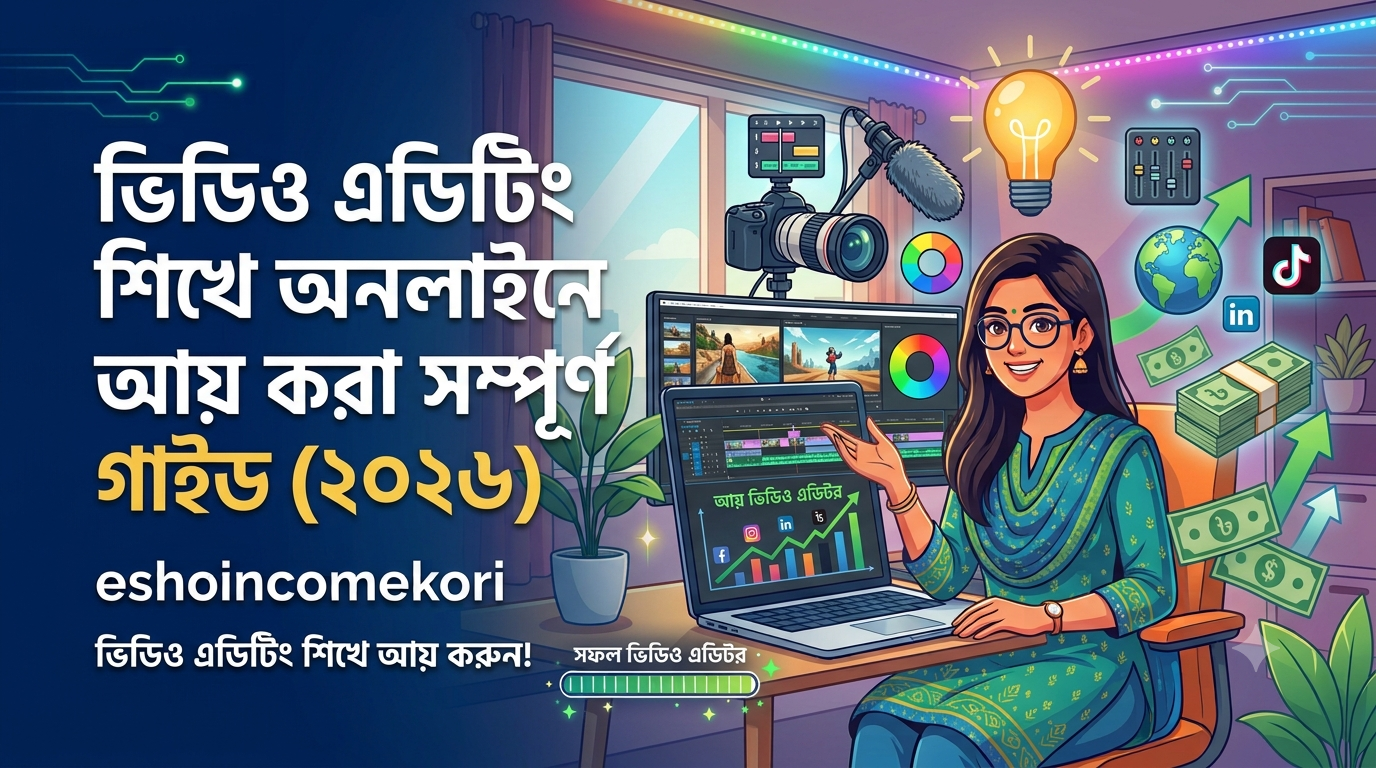 ভিডিও এডিটিং শিখে অনলাইনে আয় করার সম্পূর্ণ গাইড (২০২৬)