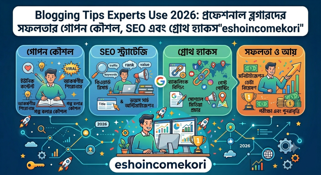 Blogging Tips Experts Use 2026: প্রফেশনাল ব্লগারদের সফলতার গোপন কৌশল, SEO এবং গ্রোথ হ্যাকস