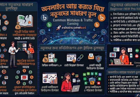 অনলাইনে আয় করতে গিয়ে নতুনদের সাধারণ ভুল