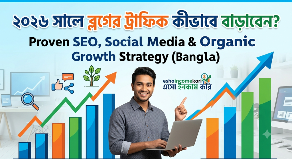 How to Increase Blog Traffic 2026: Proven SEO, Social Media & Organic Growth Strategy (Bangla)