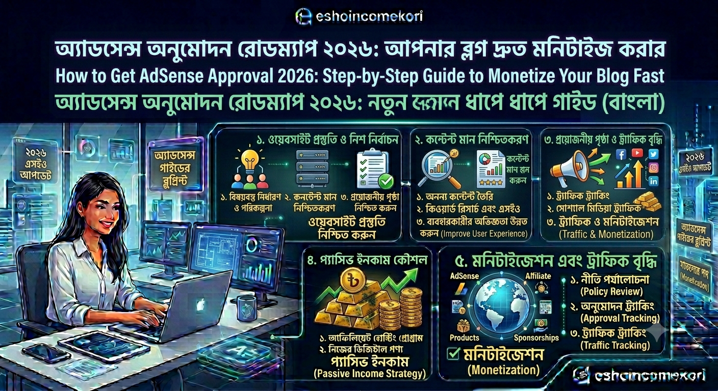 How to Get AdSense Approval 2026: Step-by-Step Guide to Monetize Your Blog Fast (Bangla)