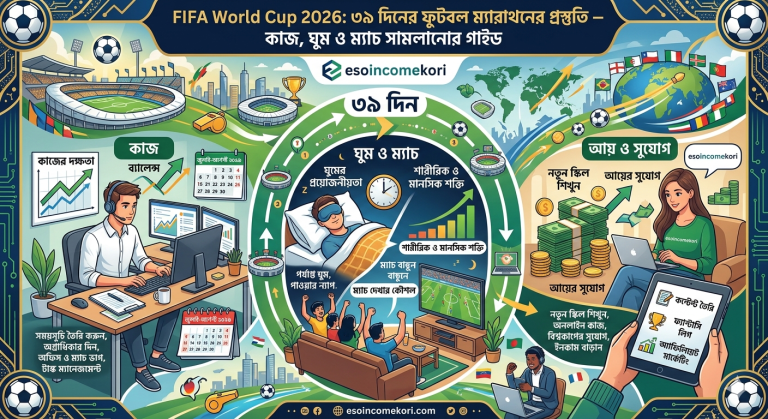 FIFA World Cup 2026: ৩৯ দিনের ফুটবল ম্যারাথনের প্রস্তুতি – কাজ, ঘুম ও ম্যাচ সামলানোর গাইড