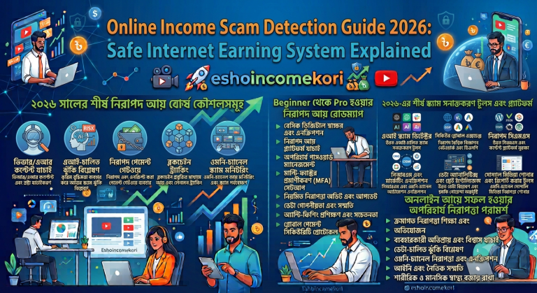 Online Income Scam Detection Guide 2026 : Safe Internet Earning System Explained