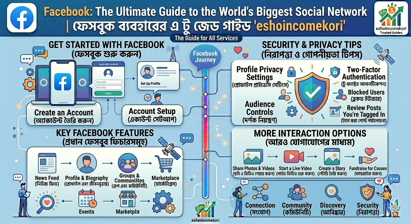  Facebook: The Ultimate Guide to the World's Biggest Social Network ফেসবুক ব্যবহারের এ টু জেড গাইড