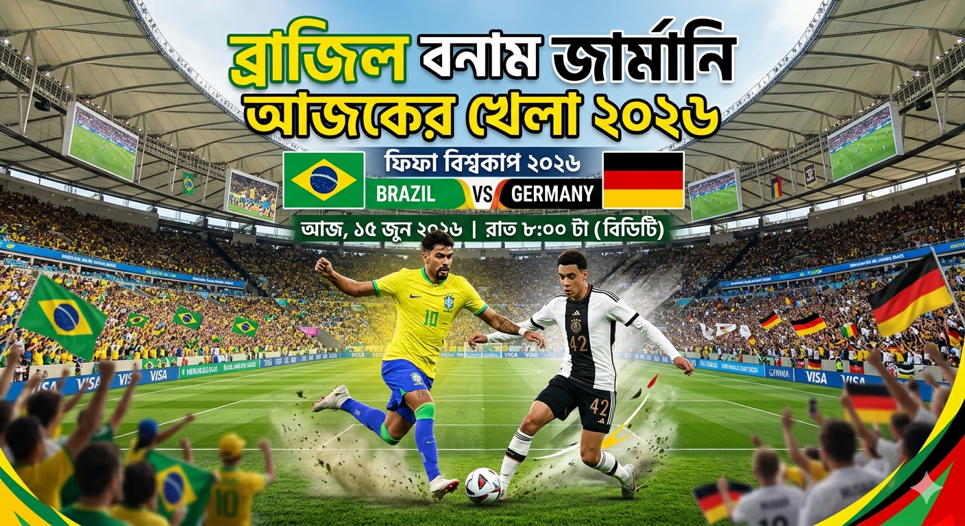 Brazil vs Germany Today Match 2026