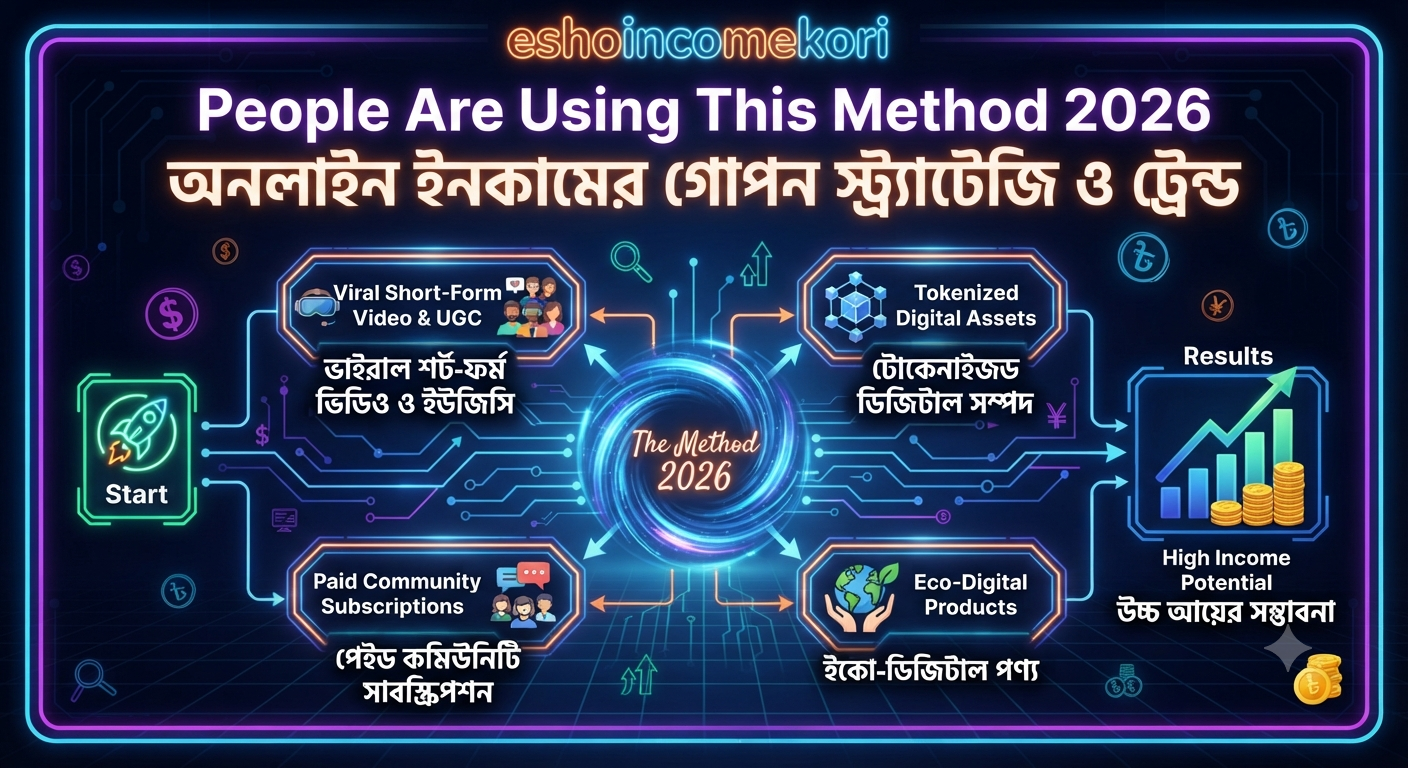 People Are Using This Method 2026 – অনলাইন ইনকামের গোপন স্ট্র্যাটেজি ও ট্রেন্ড