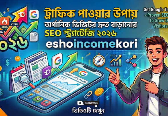 How to Get Google Traffic 2026 – Proven SEO Strategy to Grow Organic Visitors Fast Google ট্রাফিক পাওয়ার উপায় ২০২৬ – অর্গানিক ভিজিটর দ্রুত বাড়ানোর SEO স্ট্র্যাটেজি
