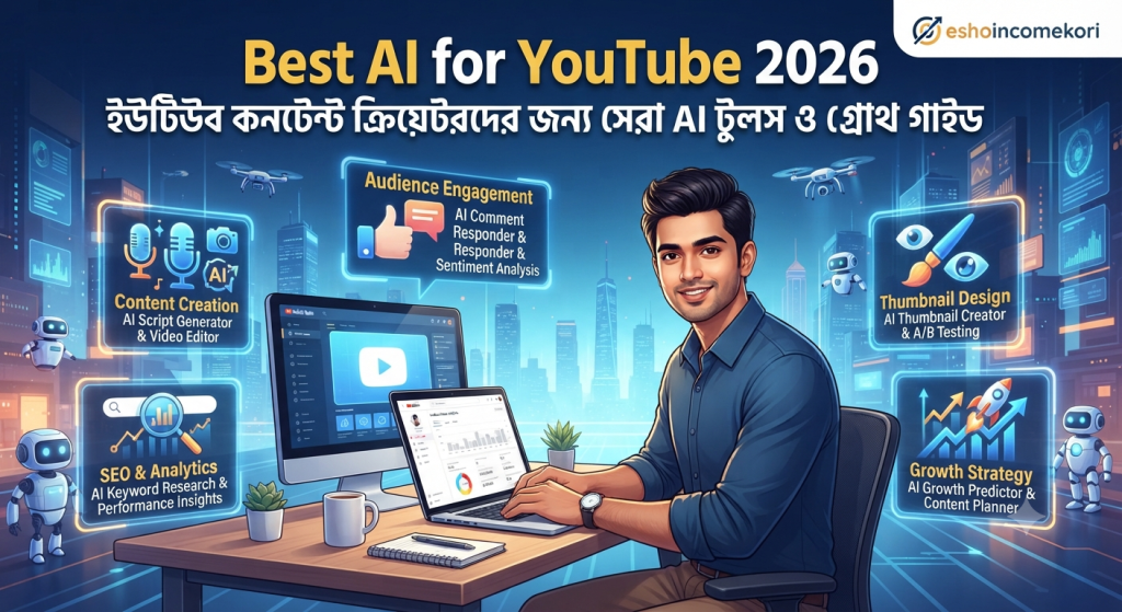 Best AI for YouTube 2026: ইউটিউব কনটেন্ট ক্রিয়েটরদের জন্য সেরা AI টুলস ও গ্রোথ গাইড